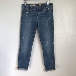 Pilcro and the Letterpress Distressed Skinny Jeans